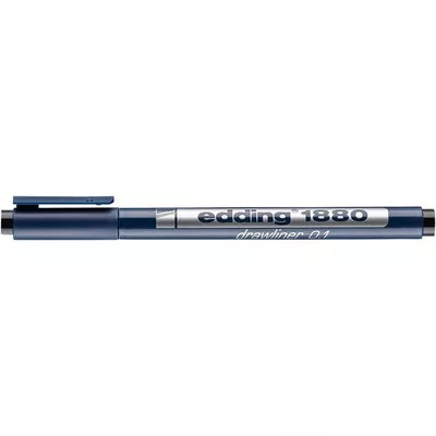Tusfilc, 0,1 mm, EDDING "1880", fekete 1 db
