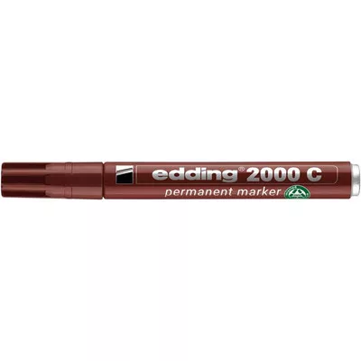 Alkoholos marker, 1,5-3 mm, kúpos, EDDING "2000", barna 1 db