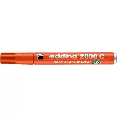 Alkoholos marker, 1,5-3 mm, kúpos, EDDING "2000", narancssárga 1 db