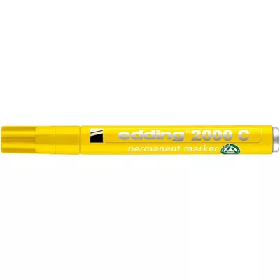 Alkoholos marker, 1,5-3 mm, kúpos, EDDING "2000", sárga 1 db