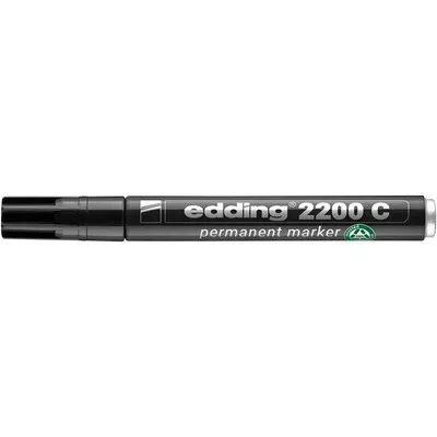 Alkoholos marker, 1-5 mm, vágott, EDDING "2200", fekete 1 db