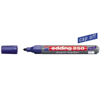   Tábla- és flipchart marker, 1-3 mm, kúpos, EDDING "250", kék 1 db
