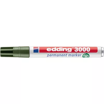 Alkoholos marker, 1,5-3 mm, kúpos, EDDING "3000", olívazöld 1 db