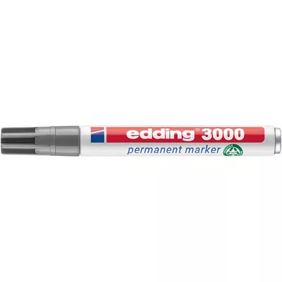 Alkoholos marker, 1,5-3 mm, kúpos, EDDING "3000", szürke 1 db