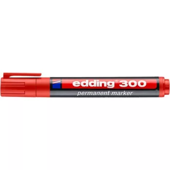   Alkoholos marker, 1,5-3 mm, kúpos, EDDING "300", piros 1 db
