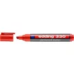 Alkoholos marker, 1-5 mm, vágott, EDDING "330", piros 1 db