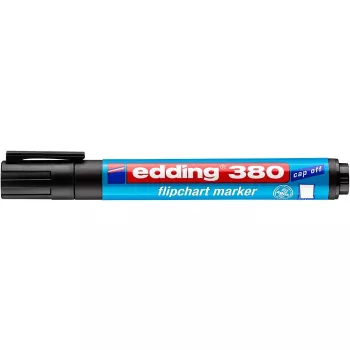   Flipchart marker, 1,5-3 mm, kúpos, EDDING "380", fekete