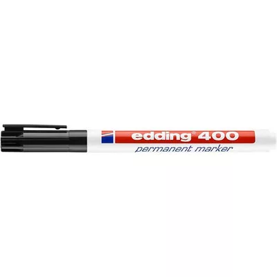 Alkoholos marker, 1 mm, EDDING "400", fekete 1 db