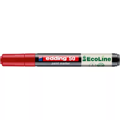 Lakkmarker, 2-3 mm, EDDING "50", piros