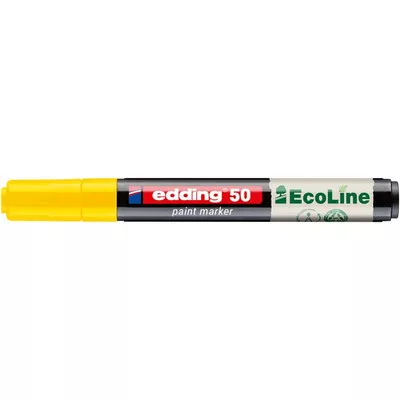 Lakkmarker, 2-3 mm, EDDING "50", sárga