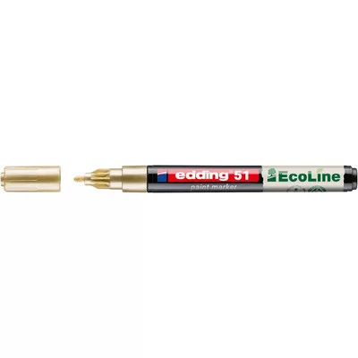 Lakkmarker, 1-2 mm, EDDING "51", arany