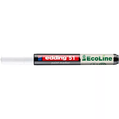 Lakkmarker, 1-2 mm, EDDING "51", fehér