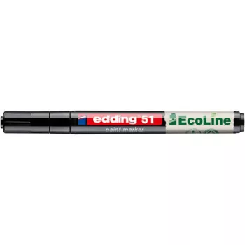 Lakkmarker, 1-2 mm, EDDING "51", fekete