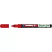 Lakkmarker, 1-2 mm, EDDING "51", piros