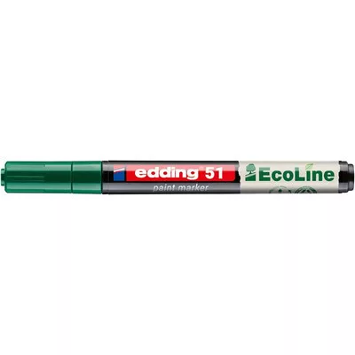 Lakkmarker, 1-2 mm, EDDING "51", zöld