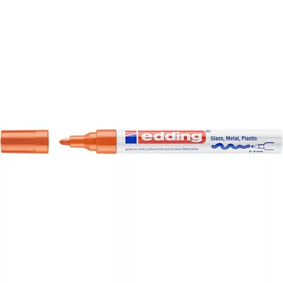 Lakkmarker, 2-4 mm, EDDING "750", narancssárga