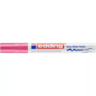 Lakkmarker, 2-4 mm, EDDING "750", rózsaszín