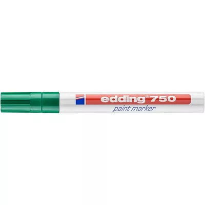Lakkmarker, 2-4 mm, EDDING "750", zöld