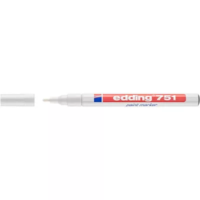 Lakkmarker, 1-2 mm, EDDING "751", fehér