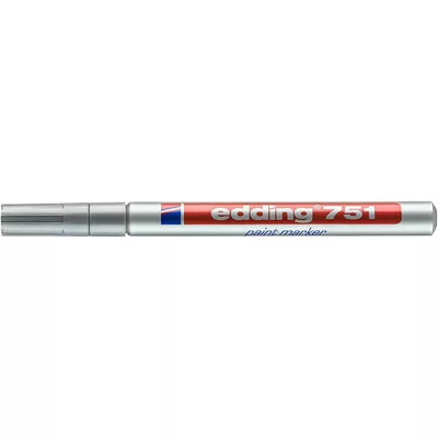 Lakkmarker, 1-2 mm, EDDING "751", ezüst