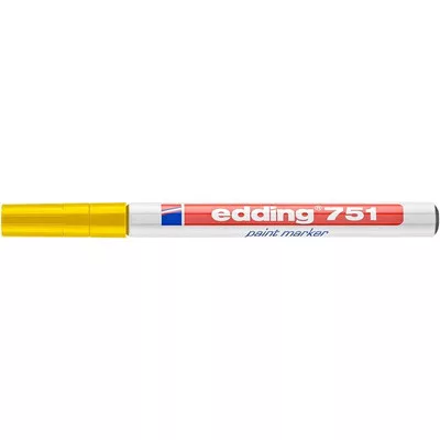 Lakkmarker, 1-2 mm, EDDING "751", sárga