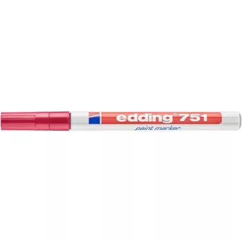 Lakkmarker, 1-2 mm, EDDING "751", piros
