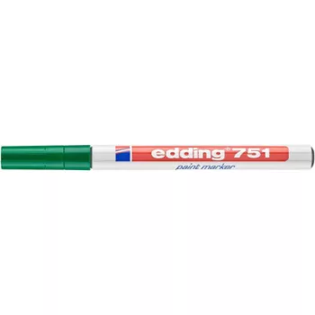 Lakkmarker, 1-2 mm, EDDING "751", zöld