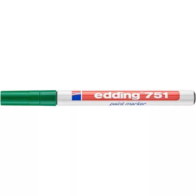 Lakkmarker, 1-2 mm, EDDING "751", zöld