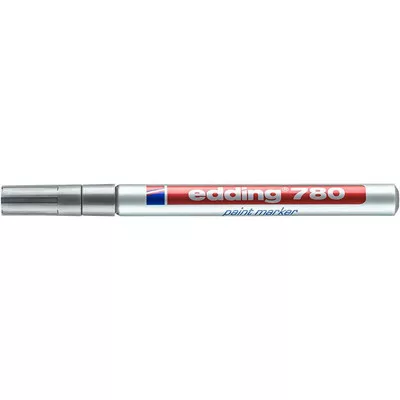 Lakkmarker, 0,8 mm, EDDING "780", ezüst