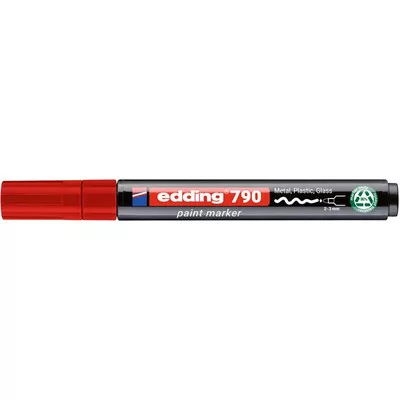 Lakkmarker, 2-3 mm, PCR, EDDING "790", piros