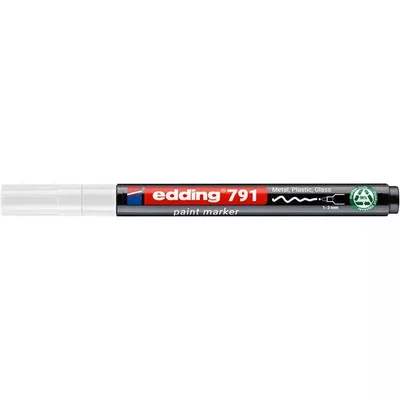 Lakkmarker, 1-2 mm, PCR, EDDING "791", fehér