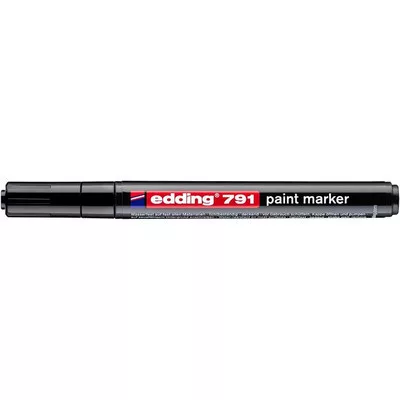 Lakkmarker, 1-2 mm, EDDING "791", fekete