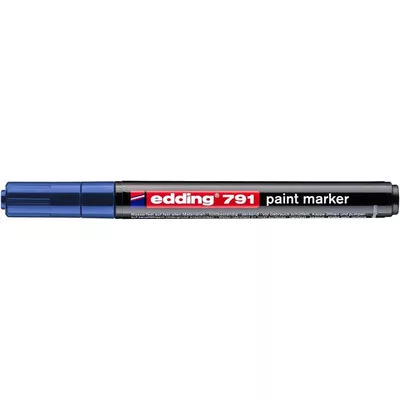 Lakkmarker, 1-2 mm, EDDING "791", kék