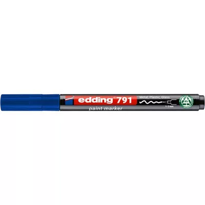 Lakkmarker, 1-2 mm, PCR, EDDING "791", kék