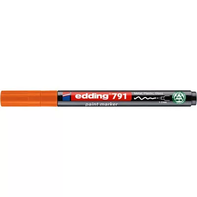 Lakkmarker, 1-2 mm, PCR, EDDING "791", narancs