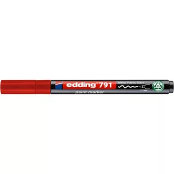 Lakkmarker, 1-2 mm, PCR, EDDING "791", piros