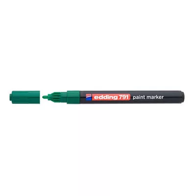 Lakkmarker, 1-2 mm, EDDING "791", zöld