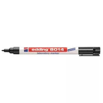   Laboratóriumi marker, 1 mm, kúpos, EDDING "8014", fekete 1 db