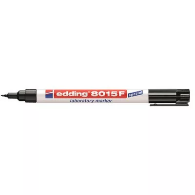 Laboratóriumi marker, 0,75 mm, kúpos, EDDING "8015", fekete 1 db