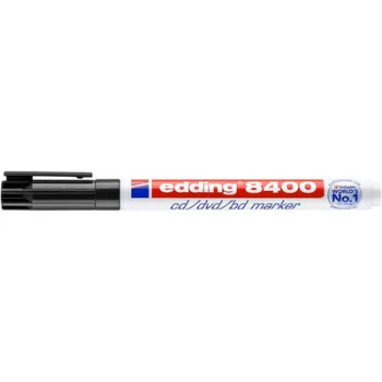   Alkoholos marker, CD/DVD, 0,5-1 mm, EDDING "8400", fekete