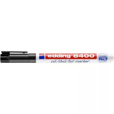 Alkoholos marker, CD/DVD, 0,5-1 mm, EDDING "8400", fekete