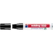 Alkoholos marker, 5-16 mm, vágott, EDDING "850", fekete 1 db