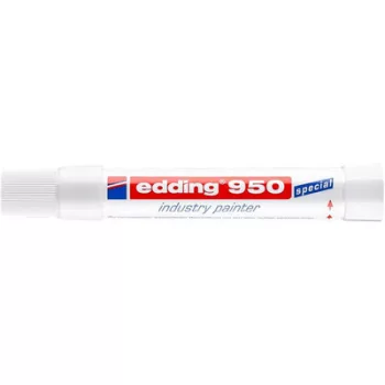   Jelölő marker, 10 mm, kúpos, EDDING "950", fehér 1 db