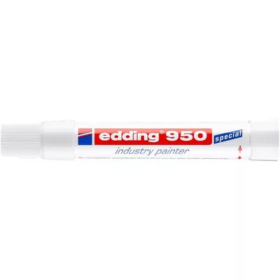 Jelölő marker, 10 mm, kúpos, EDDING "950", fehér 1 db