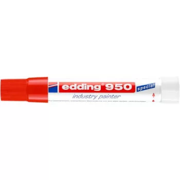   Jelölő marker, 10 mm, kúpos, EDDING "950", piros 1 db
