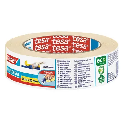 Festő- és mázolószalag, 30 mm x 50 m, TESA "Standard 5087" 50 méter