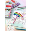 Színes ceruza készlet, hatszögletű, FABER-CASTELL"Unikornis" 10+3 különböző szín 13 db