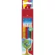 Színes ceruza készlet, háromszögletű, FABER-CASTELL "Grip 2001", 6 különböző szín 6 db
