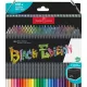 Színes ceruza készlet, háromszögletű, FABER-CASTELL "Black Edition",  100 különböző szín 100 db