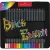 Színes ceruza készlet, háromszögletű, fémdobozban, FABER-CASTELL "Black Edition",  24 különböző szín 24 db